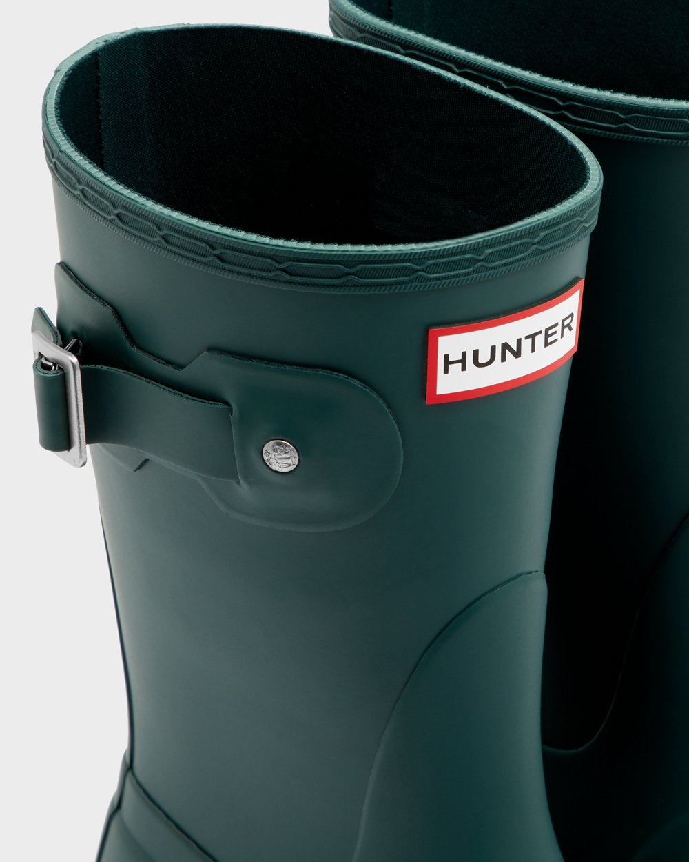 Womens Hunter Short Rain Boots Green - Original - 7095428-HC